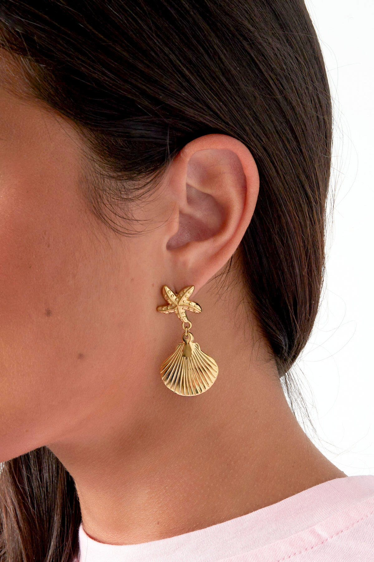 Stylish stainless steel earrings 2