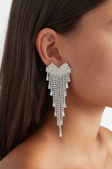 Bold Sparkle Heart Earrings 2