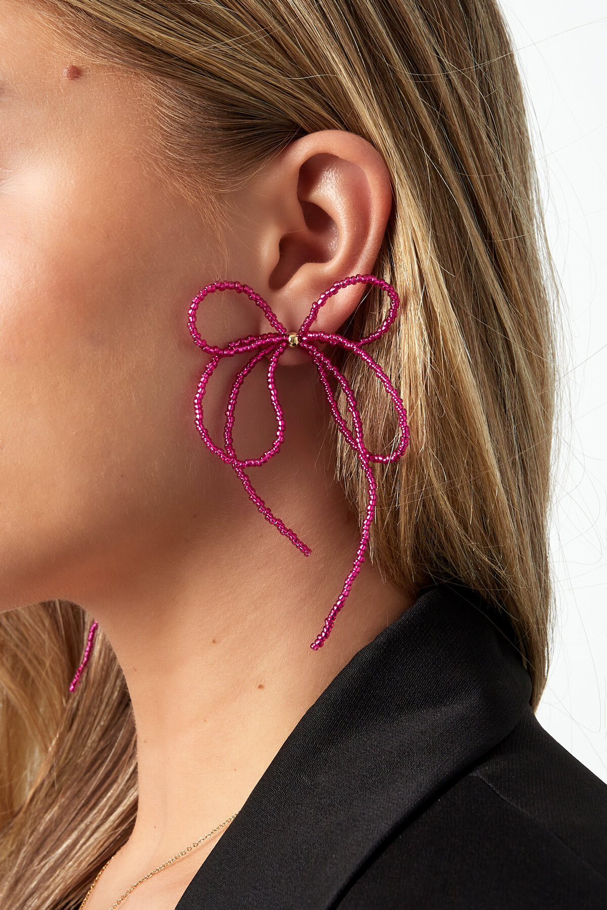 Festive bow earrings