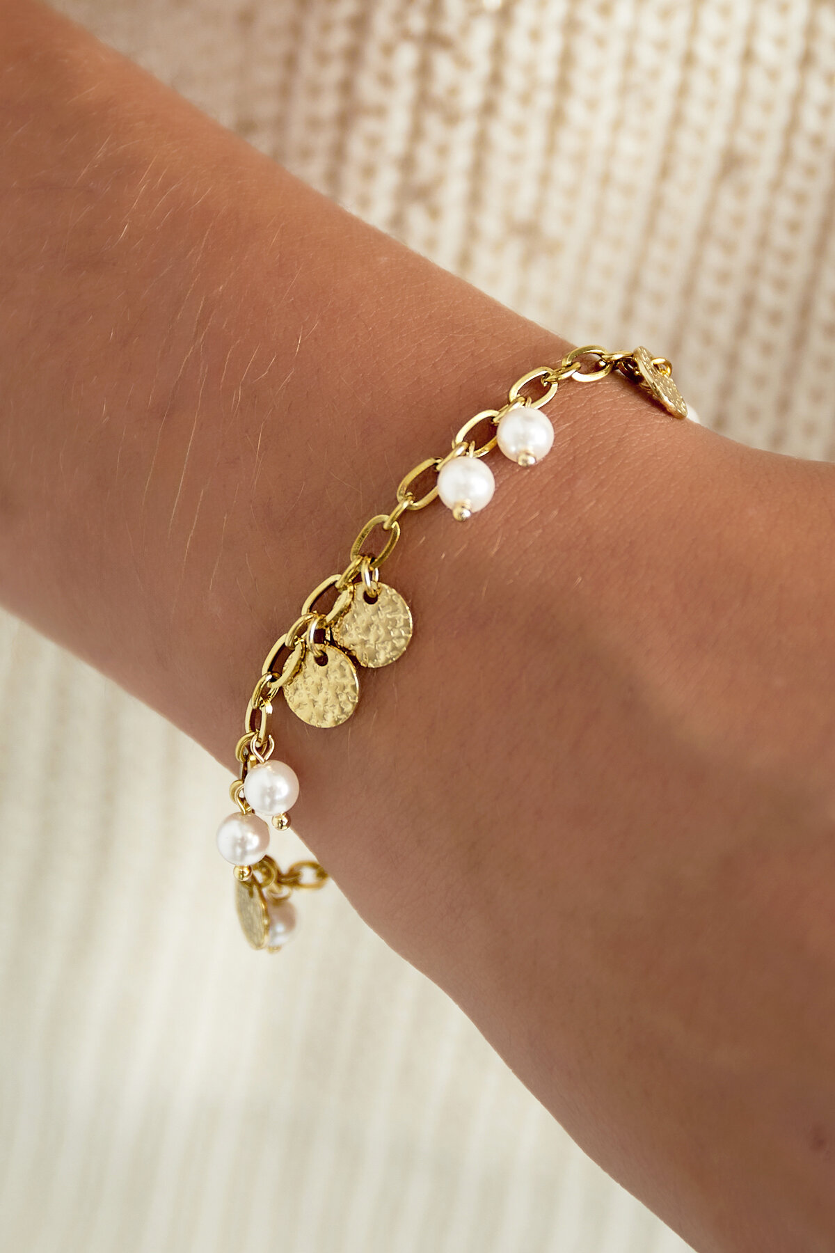 lucky pearls armband Afbeelding3