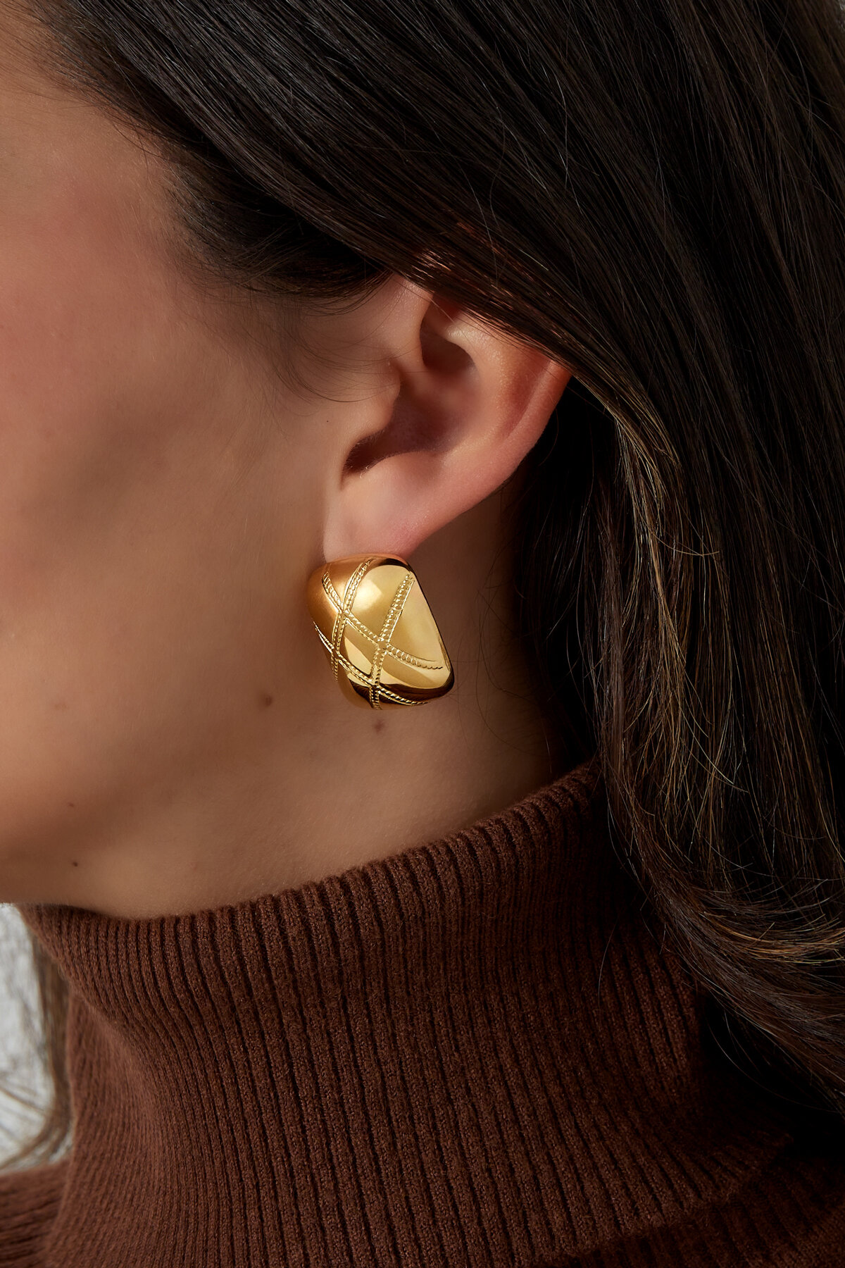 boucles d'oreilles vintage en diamant