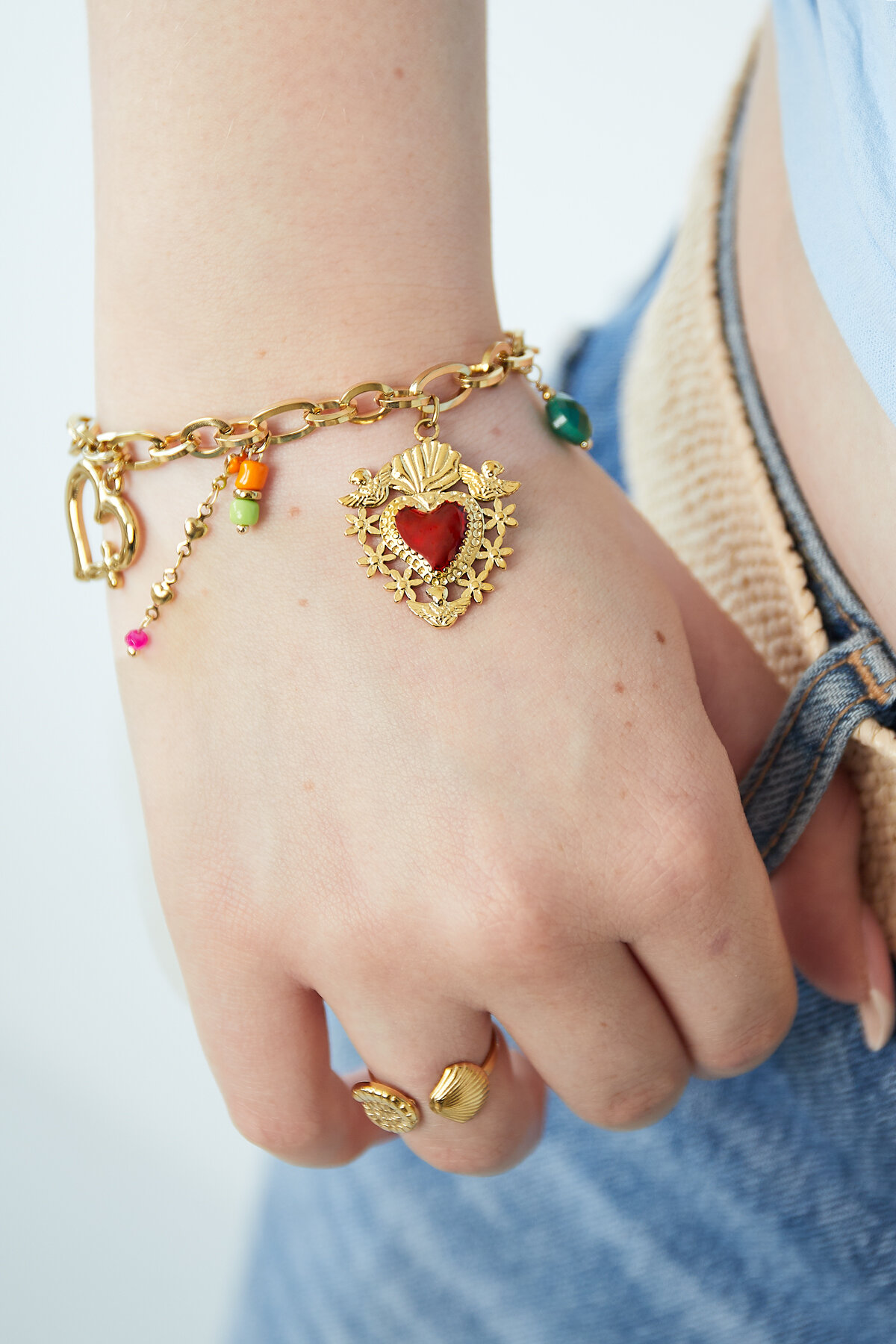bedelarmband milagros hart h5 Afbeelding2