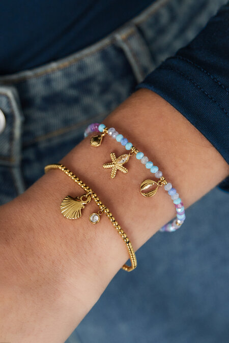 simple bracelet sparkly shell 2