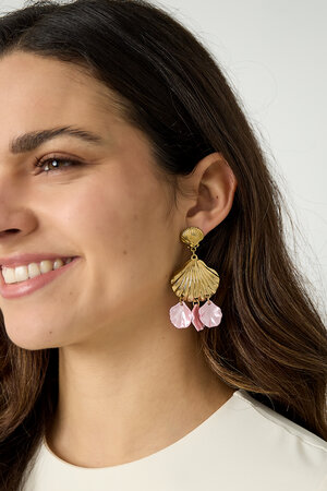 Earrings with shells and mother of pearl h5 Picture2