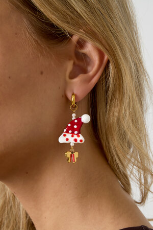 Stainless Steel Drop Earrings Cartoon Casual Christmas Simple Series Women's jewelry h5 Picture2