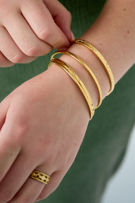 Stainless Steel Bangles Geometric Casual Daily Simple Series Women's jewelry 2