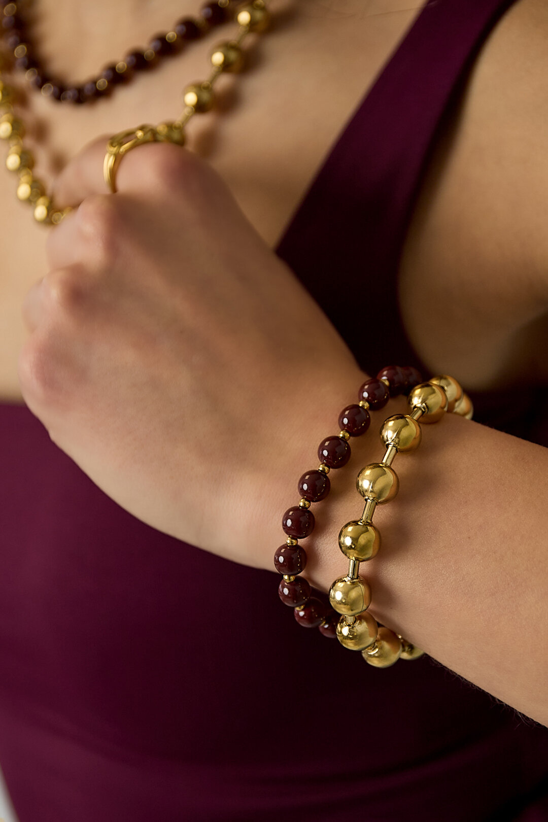 Gekoppelde kralen armbanden h5 Afbeelding3