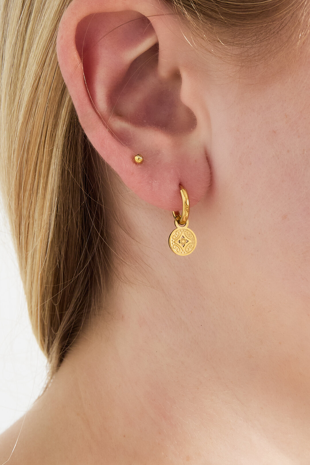 Roma coin earrings h5 Picture2