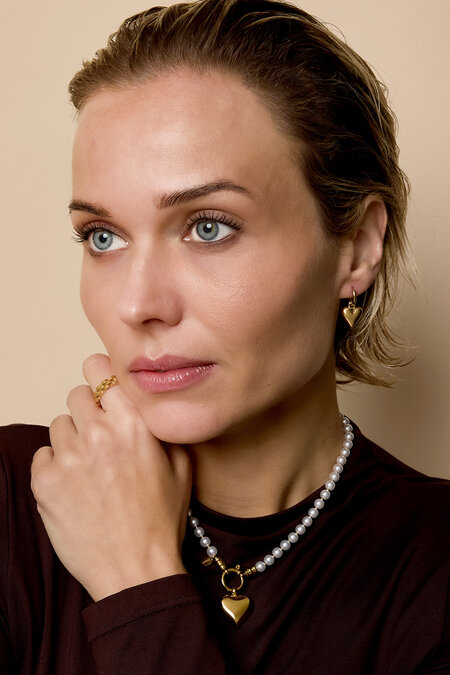 Boucles d'oreilles pendantes en forme de cœur, série simple et décontractée pour le quotidien, bijoux pour femmes