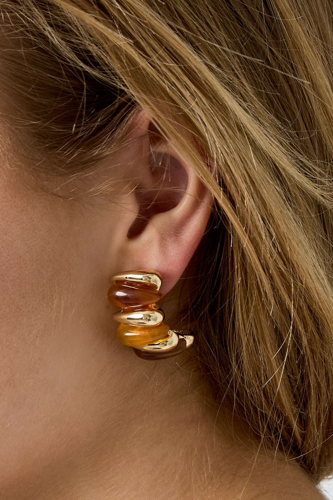 Alloy Stud Earrings Irregular Shape Casual Daily Simple Series Women's jewelry Picture4