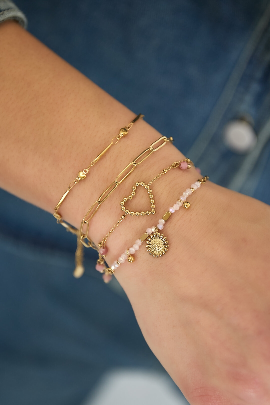 Bracelet à trois perles