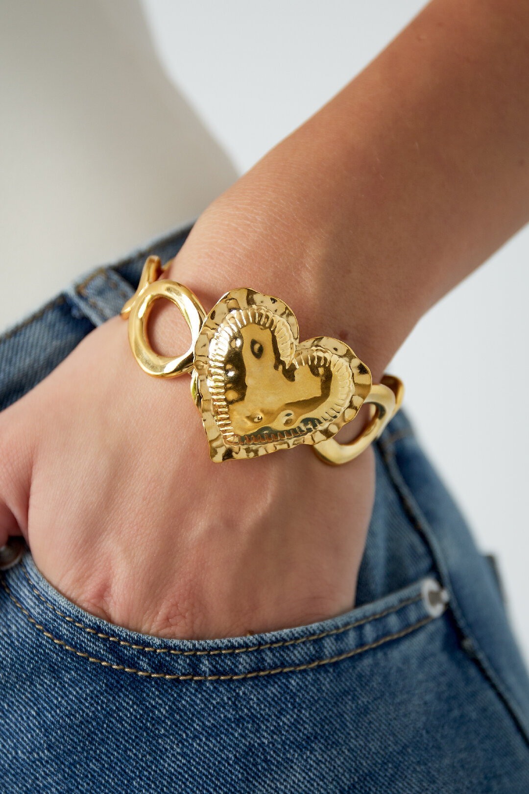 Bracelet manchette d'amour