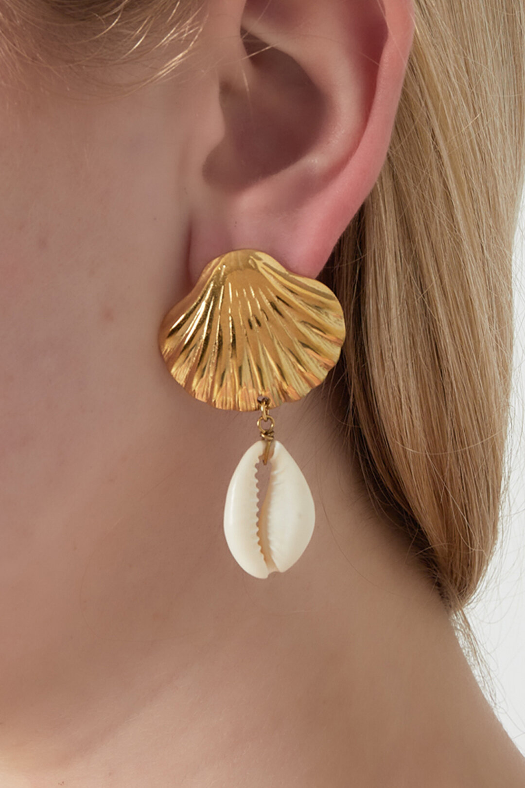 Shell and Shell Earring Picture2
