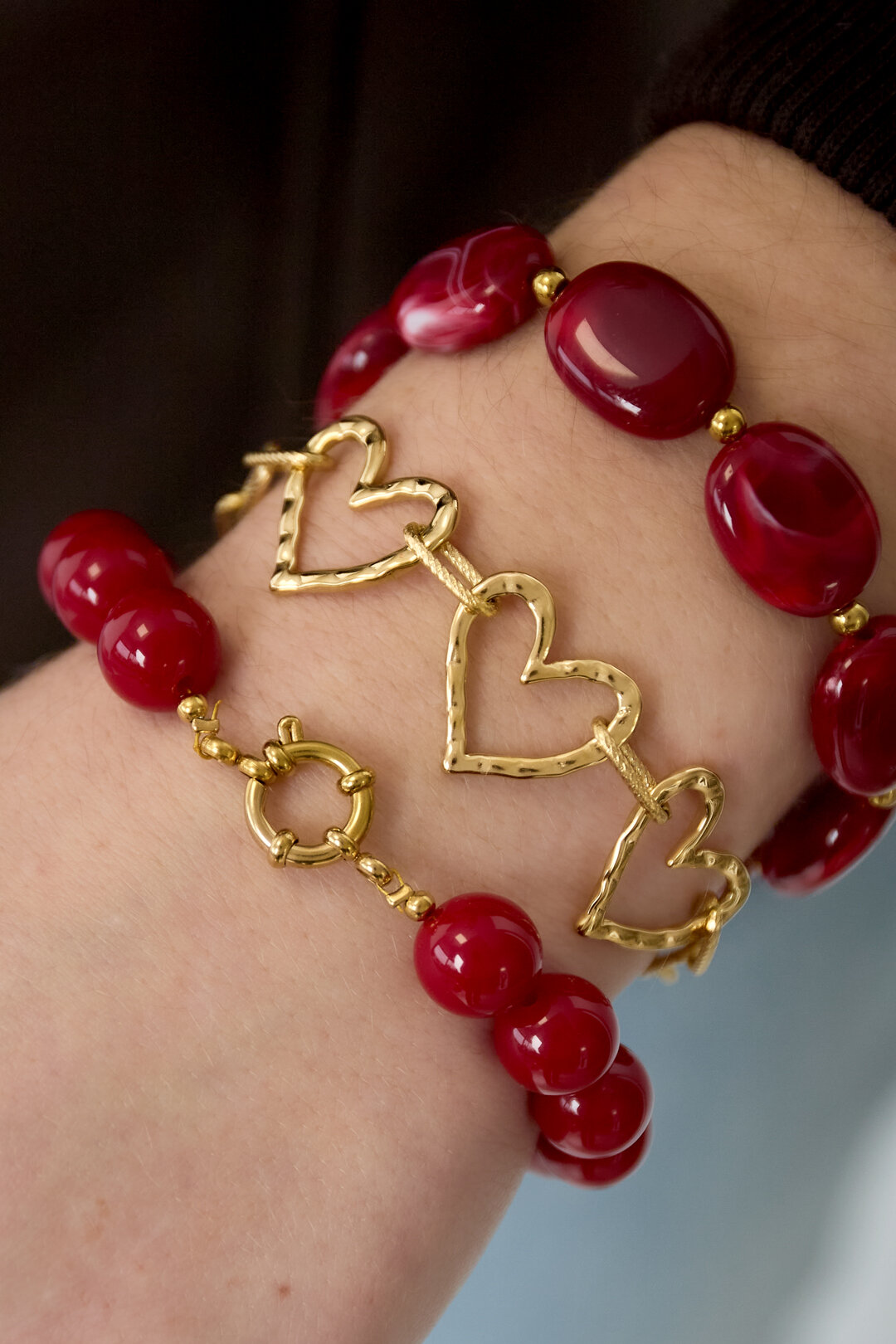 Stainless Steel Chain Bracelets Heart Casual Daily Simple Series Women's jewelry h5Picture2