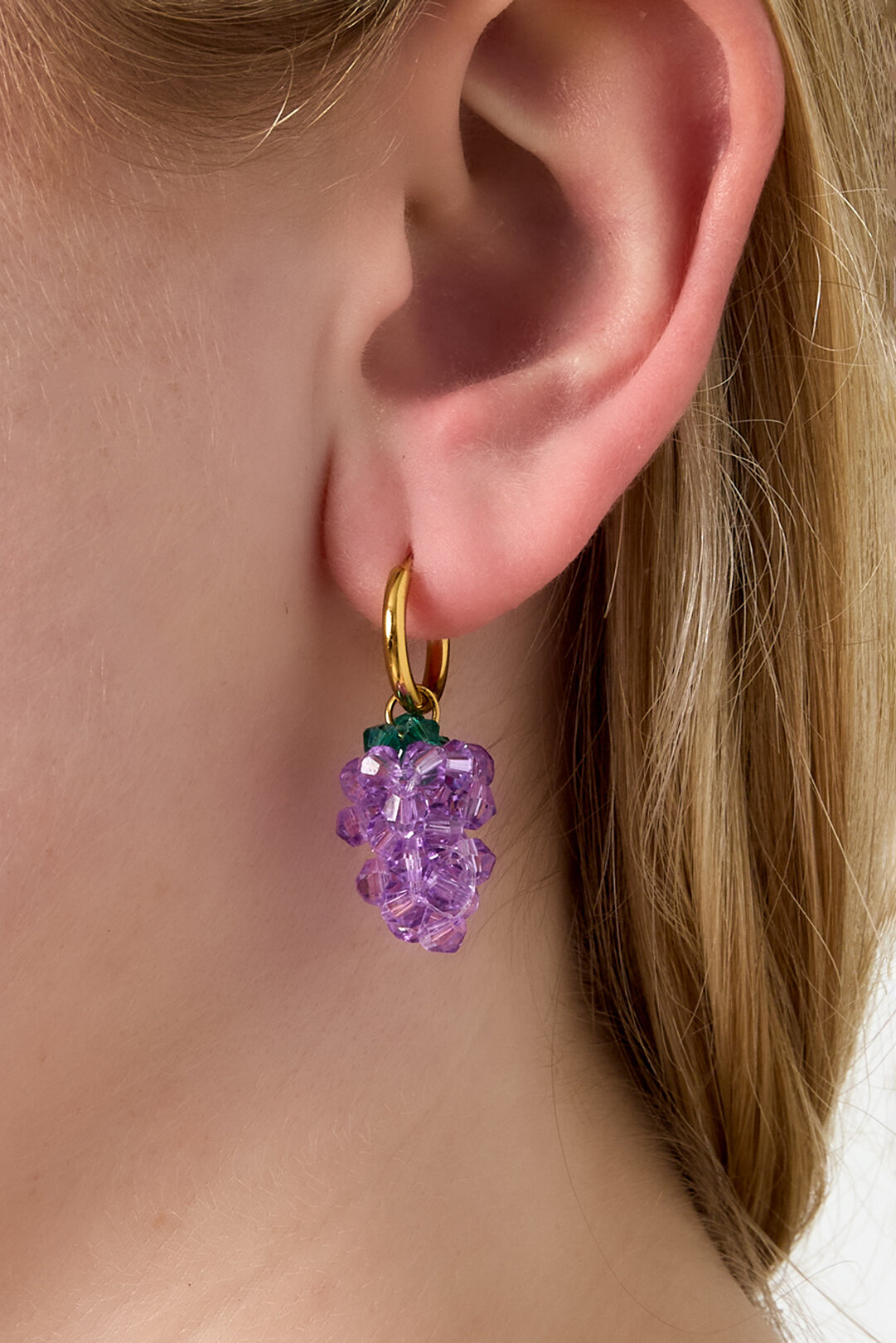 Boucles d'oreilles pendantes en acier inoxydable, série Plant Casual Daily Simple, bijoux pour femmes