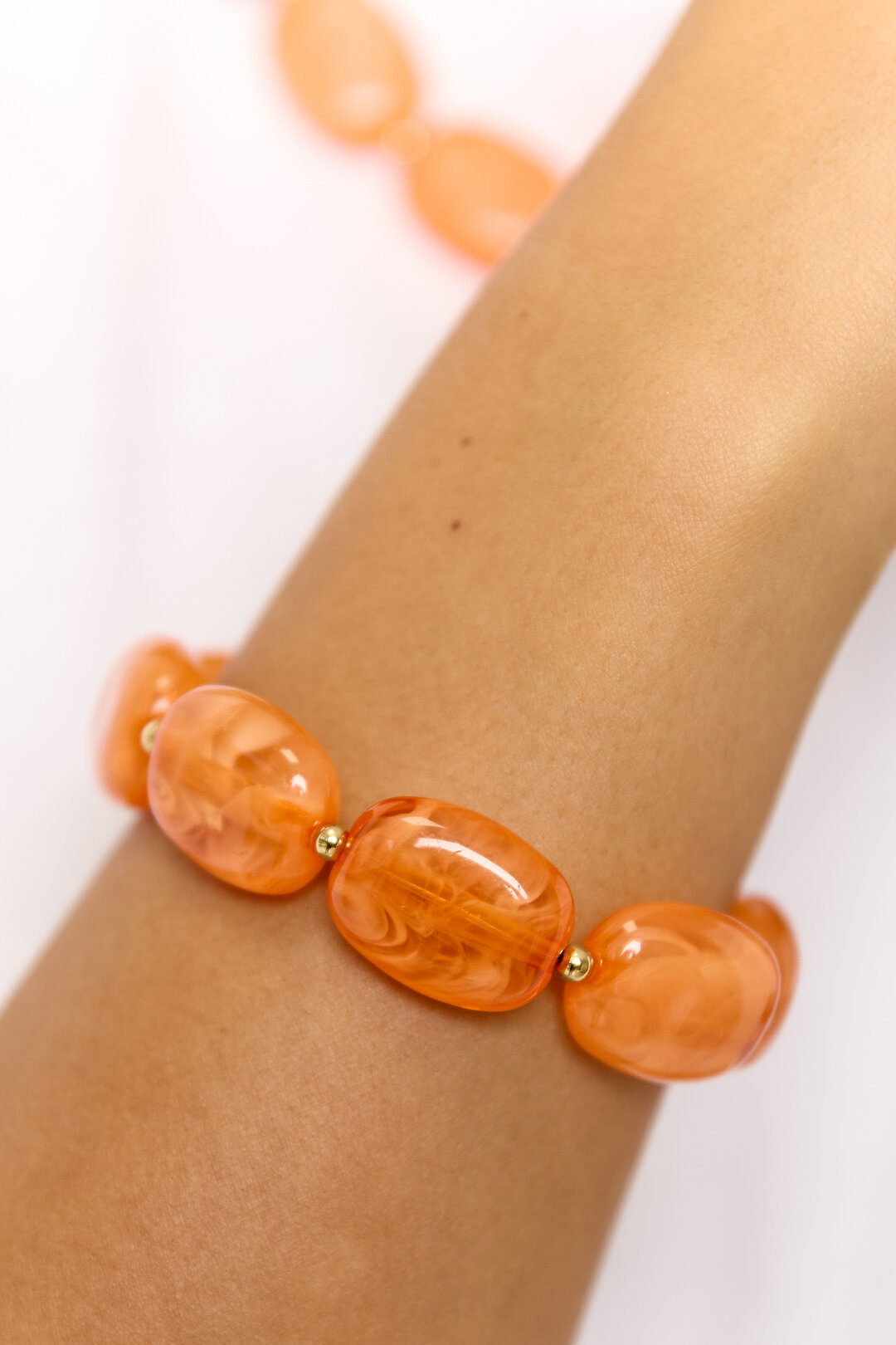 Bracciale con perle squoval