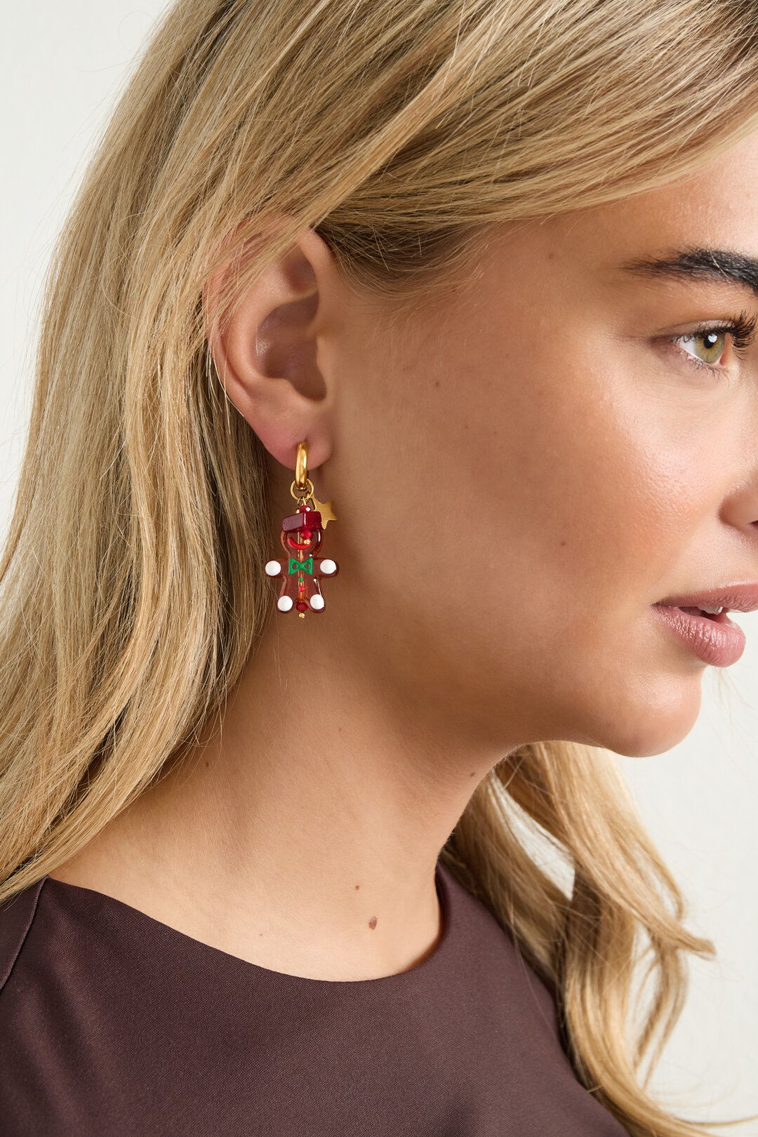 Stainless Steel Drop Earrings Star Casual Daily Simple Series Women's jewelry h5 Picture2