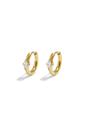 Small earrings with marquise-shaped stone h5
