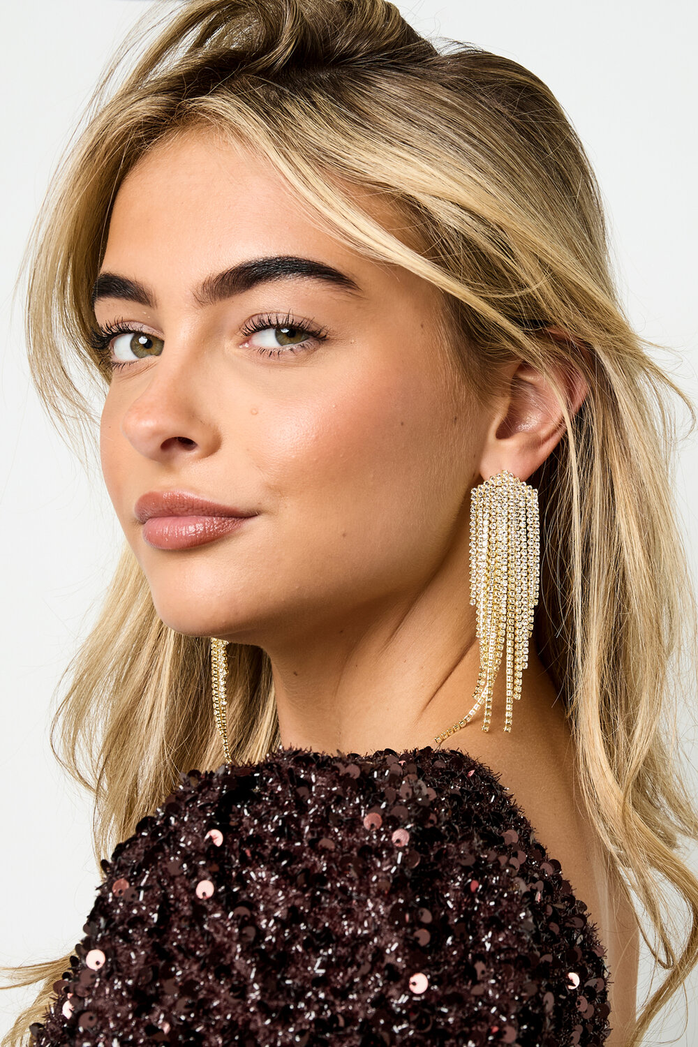 Copper Dangle Earrings Geometric Elegant Christmas Luxurious Series Women's jewelry h5Picture3