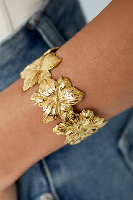 Floral vibe cuff bracelet 2