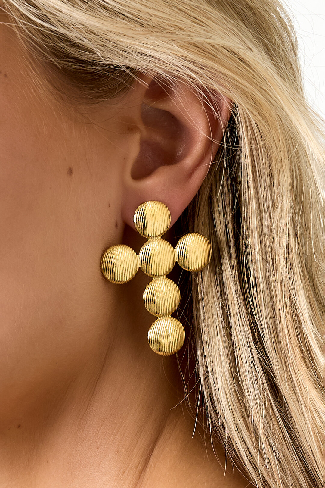 Stainless Steel Stud Earrings Cross Casual Daily Simple Series Women's jewelry h5 Picture3