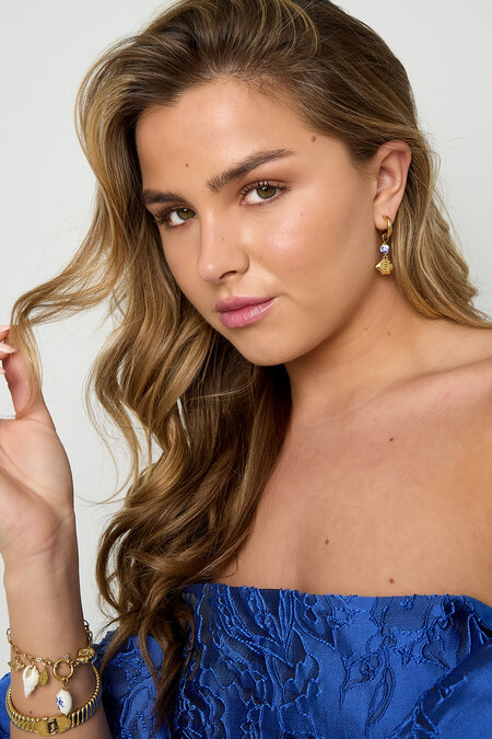 Boucles d'oreilles pendantes en acier inoxydable, motif poisson, collection décontractée et simple pour femmes