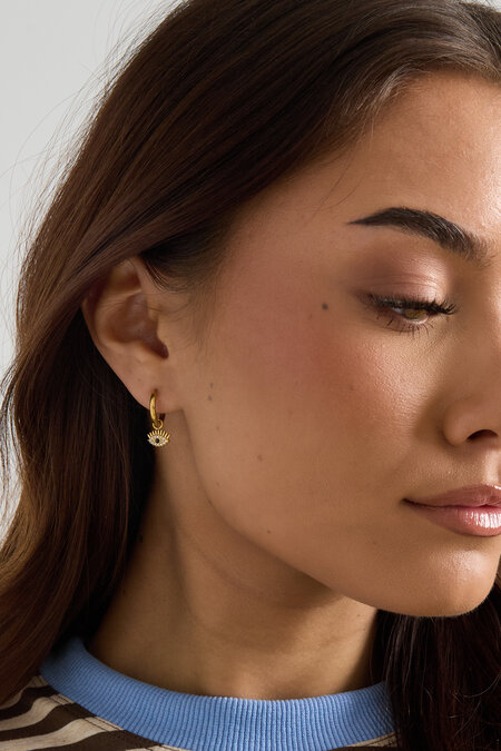 Boucles d'oreilles pendantes en acier inoxydable, œil de diable, collection décontractée et simple pour femmes