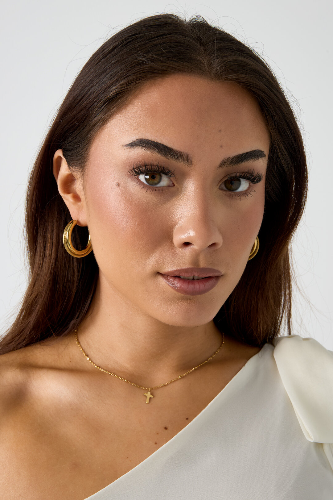 Double chunky hoop earrings h5Picture2