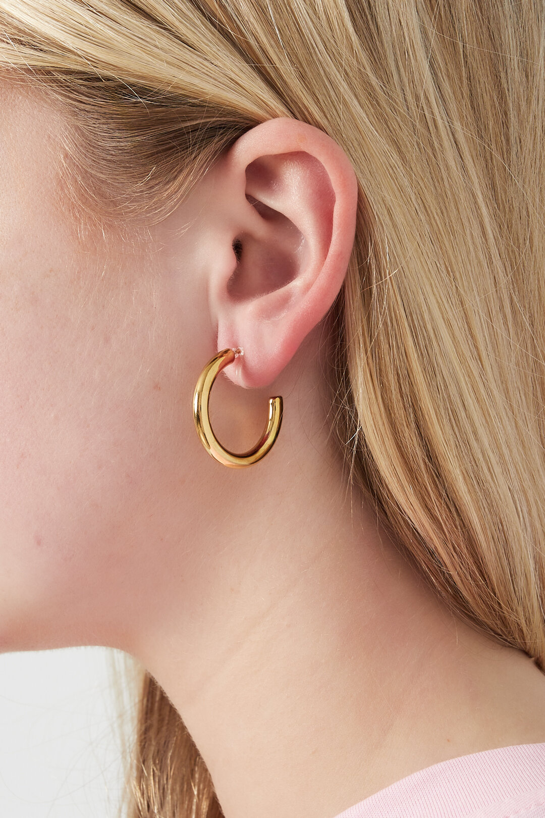 Pendientes de aro con clip elegantes