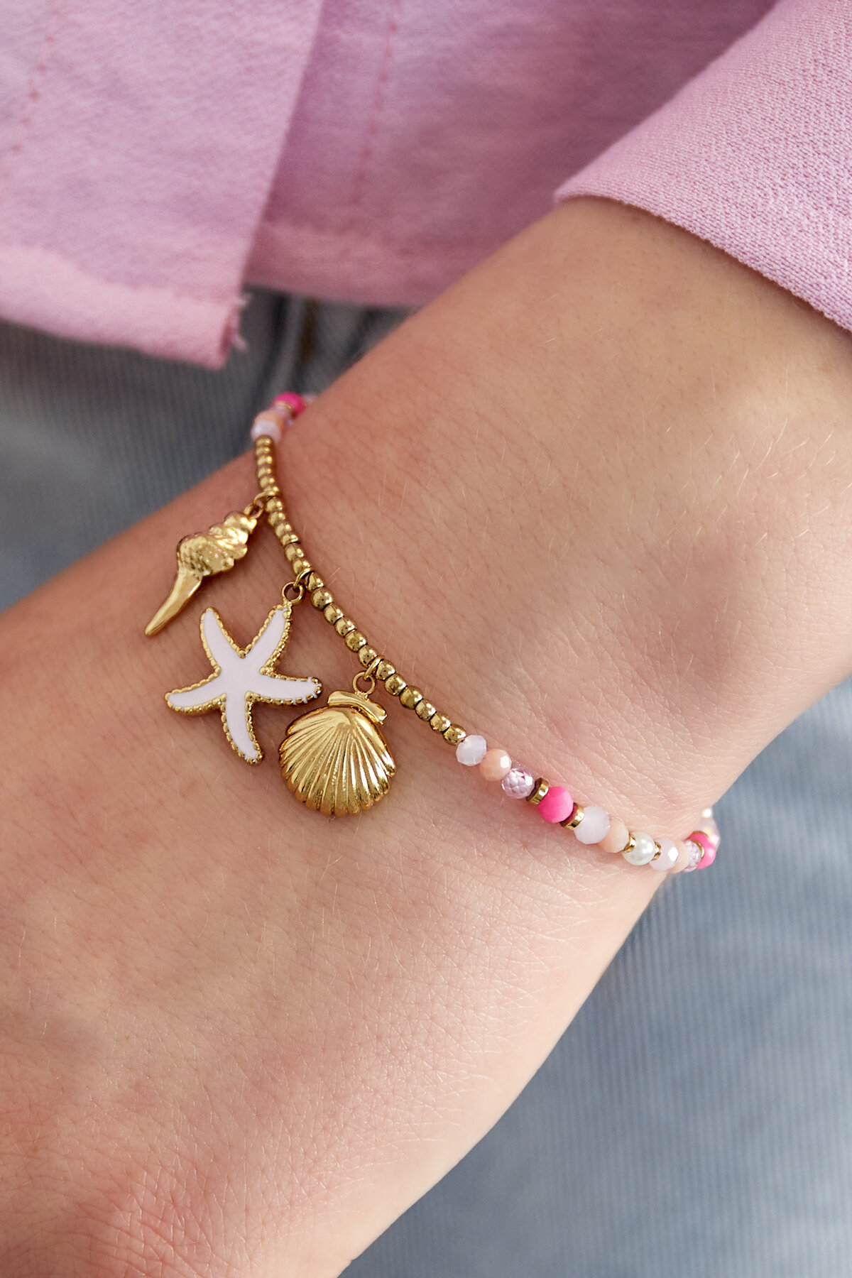 Bracciale rosa beach babe Immagine2