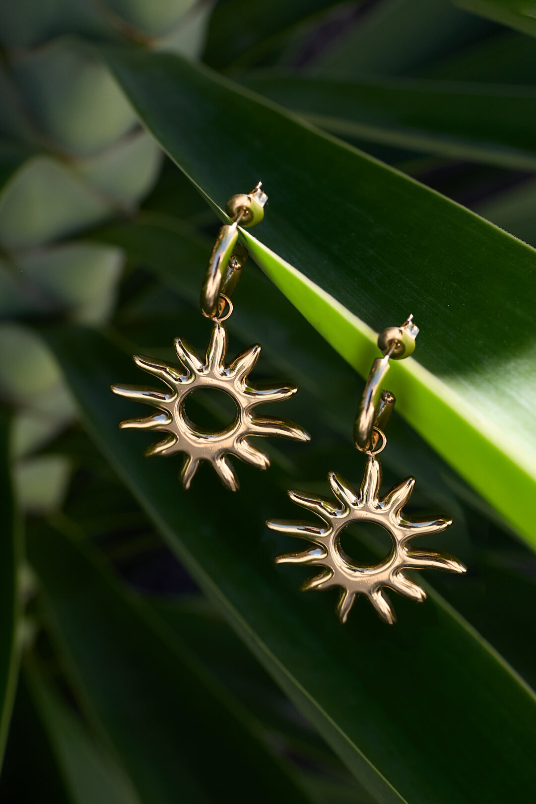Ohrhänger aus Edelstahl, Modell „Sun Casual Daily Simple“, Damenschmuck h5 Bild2