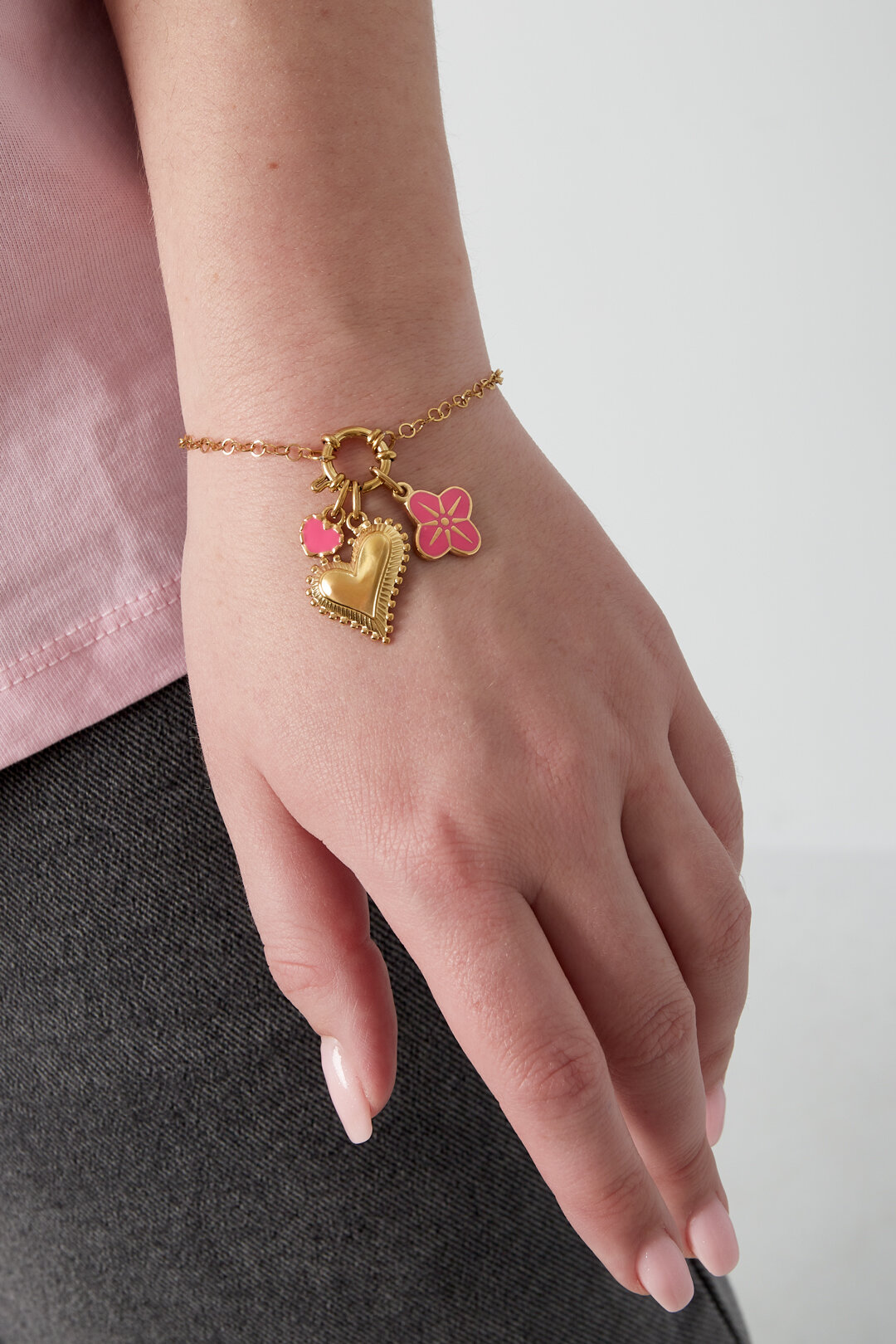 Chunky heart DIY bracelet Picture2