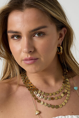 Boucles d'oreilles créoles doubles et épaisses avec détails torsadés h5 Image2