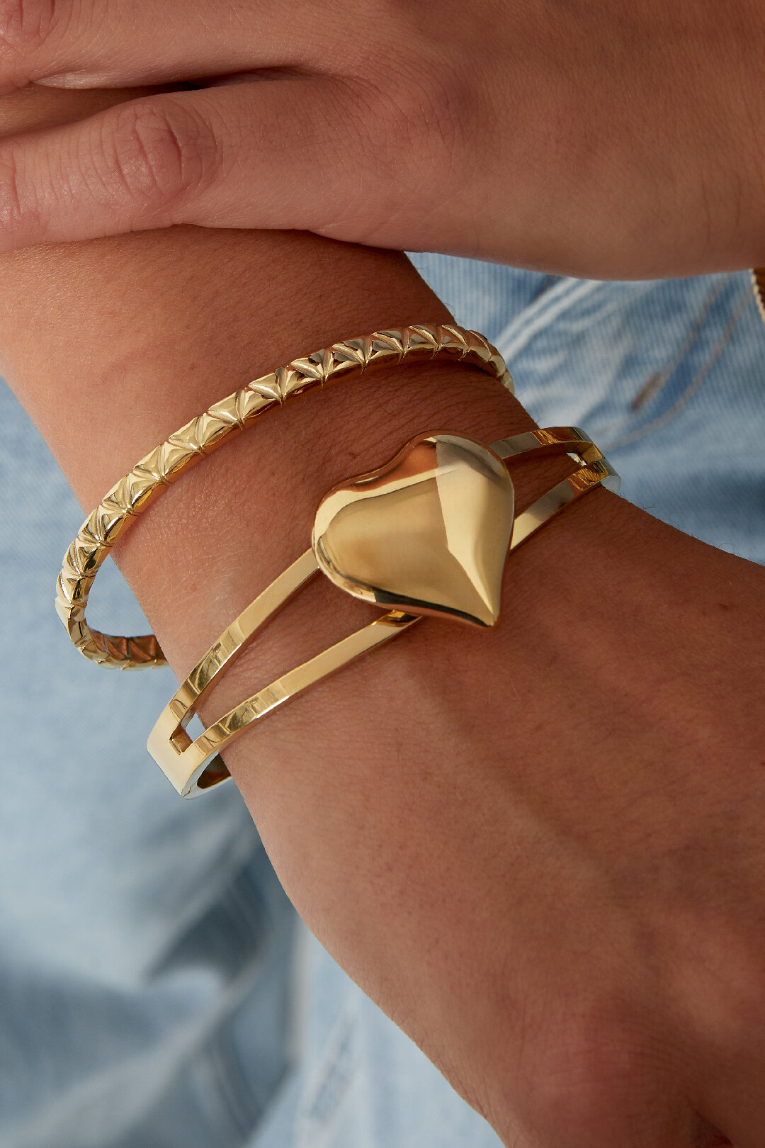 Double heart bracelet Picture2