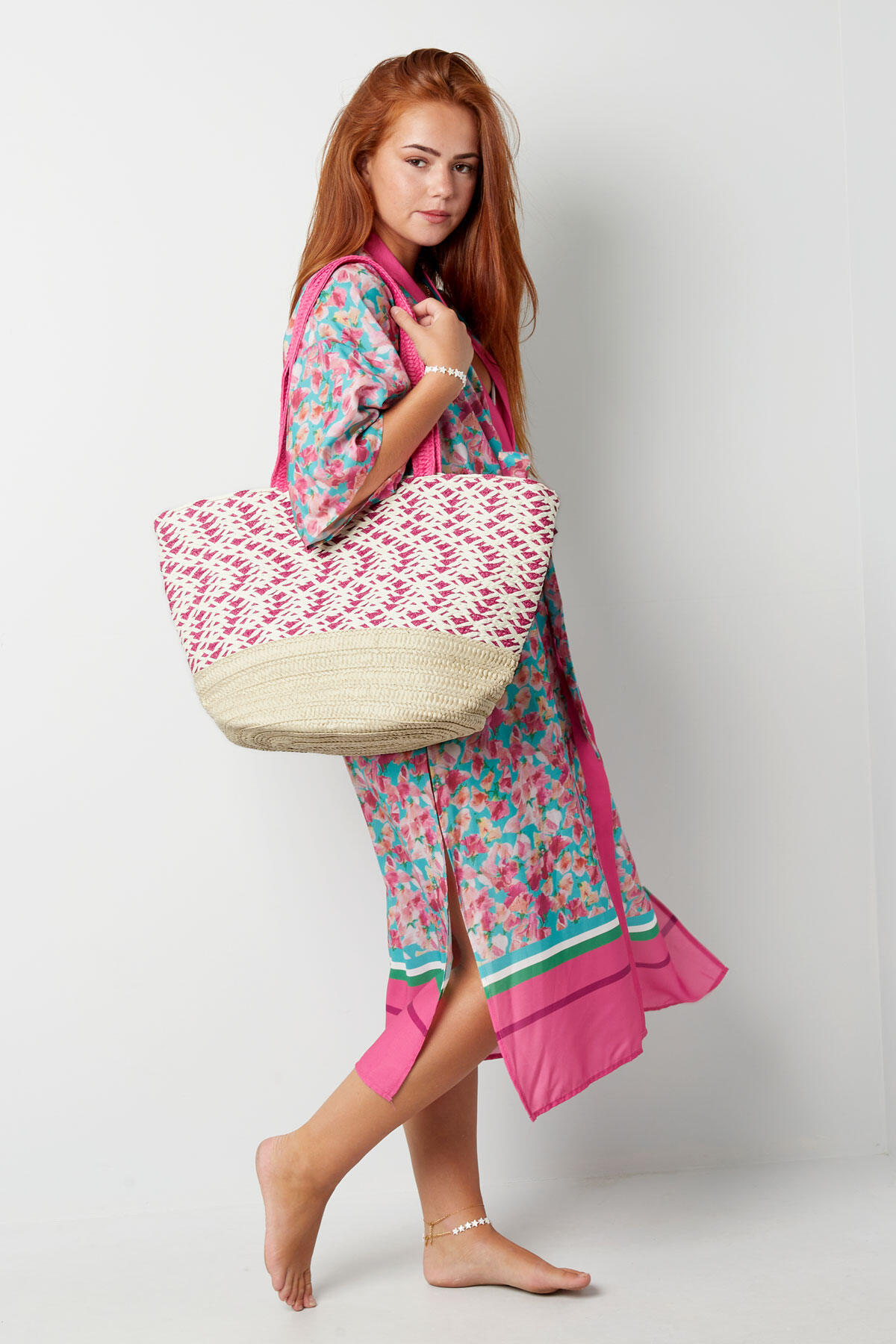 Bolsa de playa grande beige - papel Imagen2