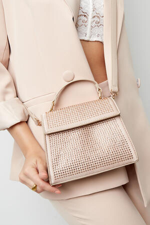 Handbag strass - lilac PU h5 Picture4