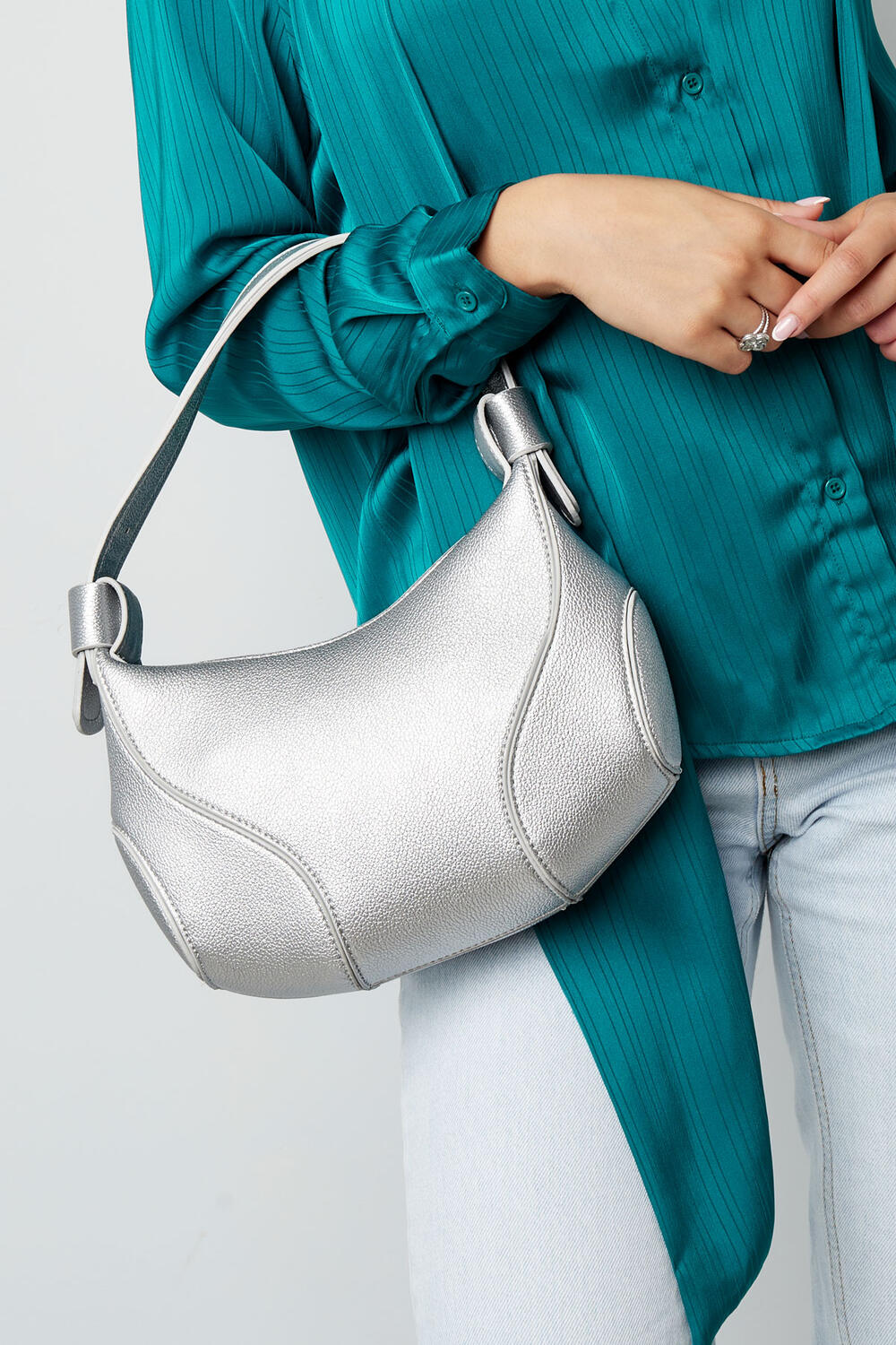 Shoulder bag glam - Silver Color color h5Picture3