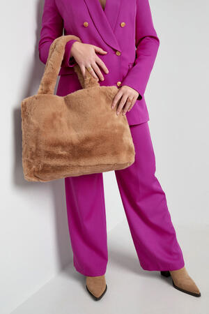 Faux fur city tas groot h5 Afbeelding4