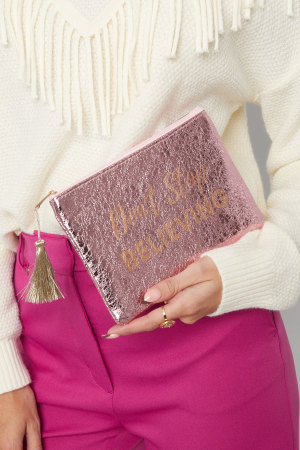 Make-Up-Tasche Metallic Don't Stop Believing h5 Bild2