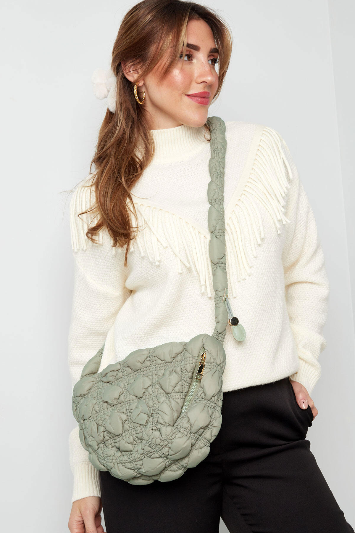 Borsa a tracolla Cloudy Life - bianca Immagine2