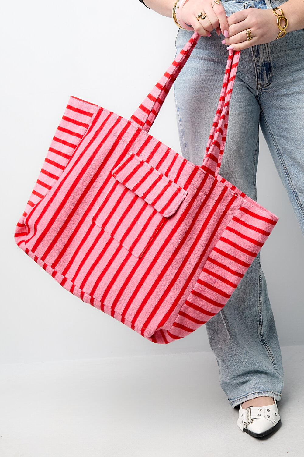 Shopper Bags Strip Casual Polyester Daily Accessories h5Picture2