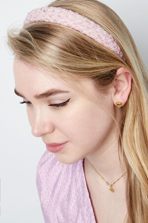 Diadema estampada - rosa Plástico h5 Imagen2