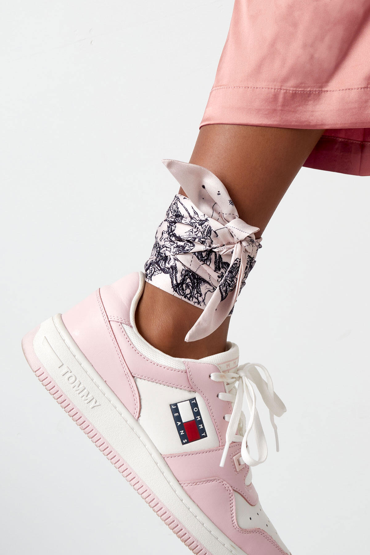 Bufanda de verano con estampado - beige/blanco h5 Imagen2