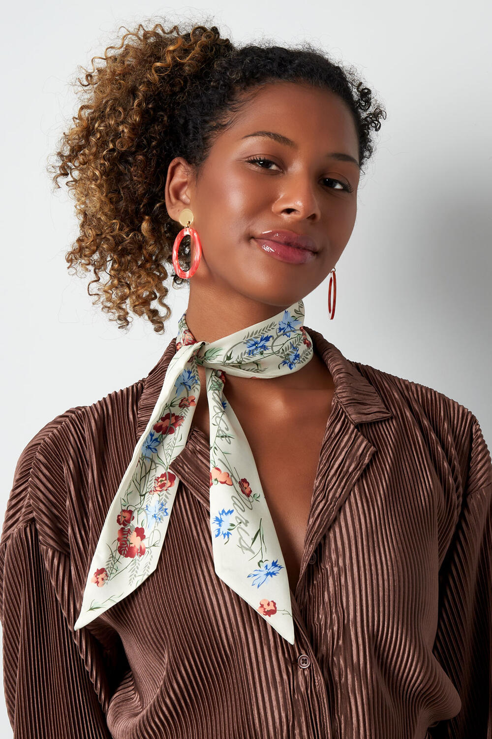 Bufanda de verano con estampado floral - blanco/multi h5Imagen2