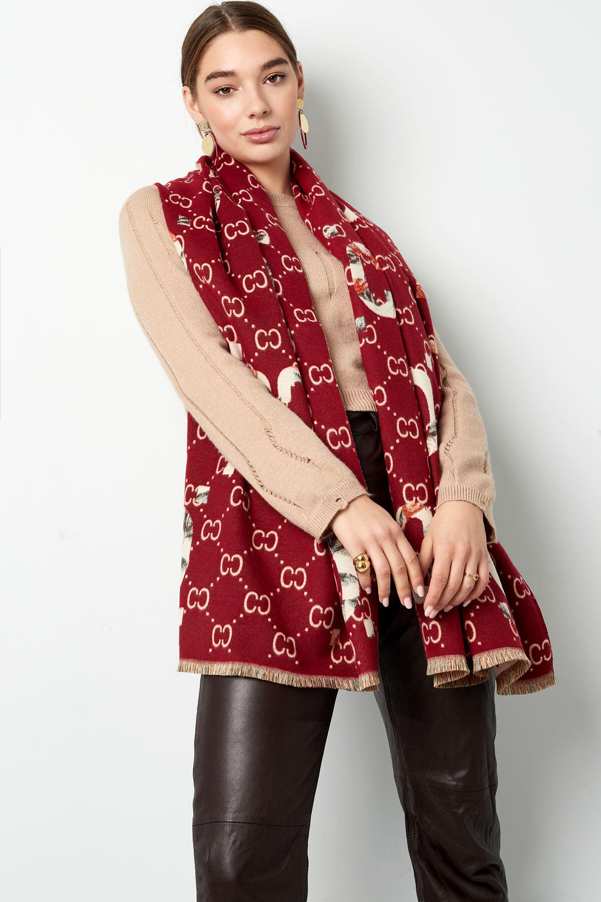 Winter scarf with c-print h5 Picture4