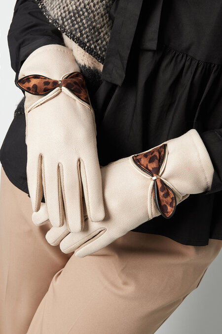 Handschuhe mit Panther-Detail