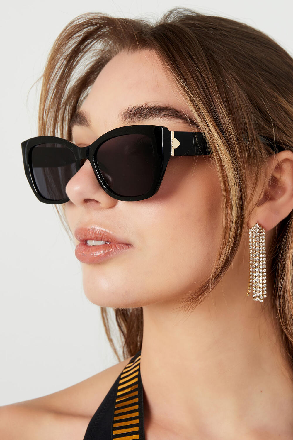 Basic-Sonnenbrille - schwarz/ombre Schwarz & Goldfarbe PC One size h5Bild3