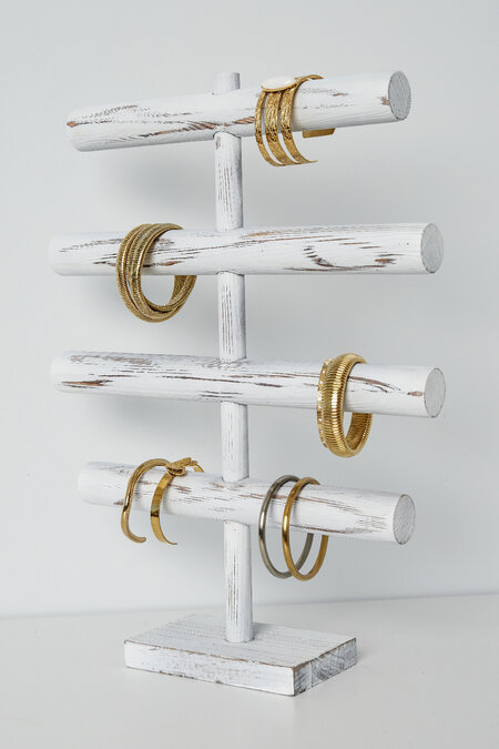 Wooden bracelet display