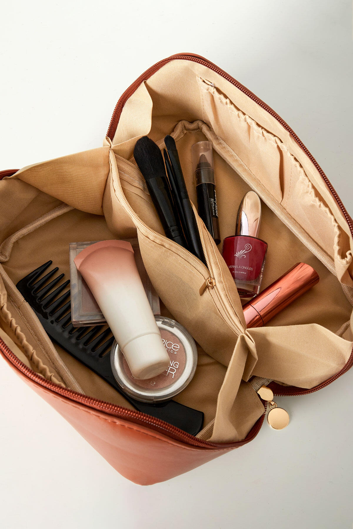 Neceser de maquillaje básico de piel sintética - grande h5 Imagen2