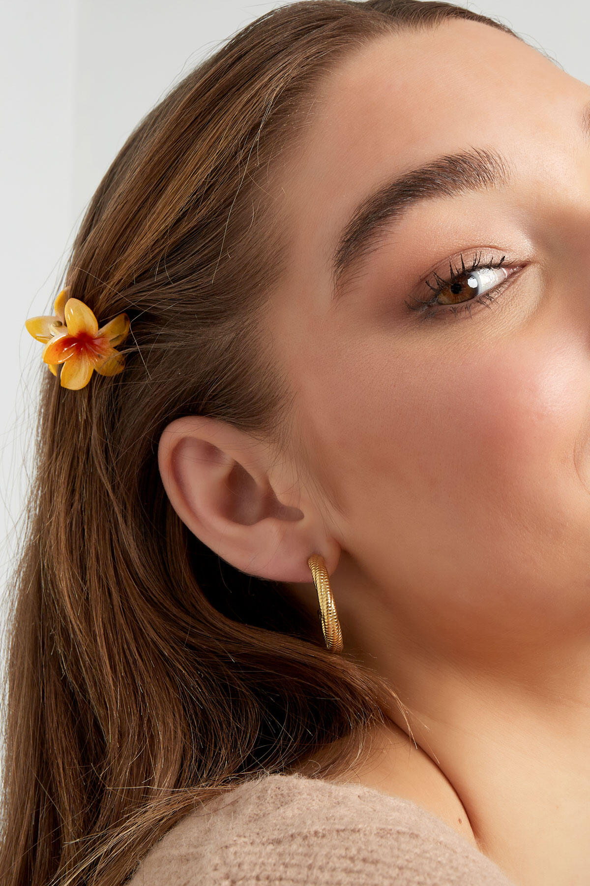 Set of hair clips Hawaii flowers - multi 2